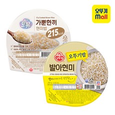 오뚜기밥 발아현미 15개 + 가뿐한끼 현미밥 15개, 단품