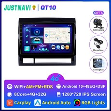 라디오 HILUX 2005 GPS 오토라디오 도요타 JUSTNAVI 카플레이 안드로이드 스테레오 2013 호환 2 타코마 플레이어 멀티미디어 자동차 오디오 내비게이션, 1개