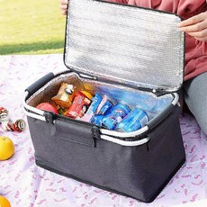 접이식 쿨러백 대용량 아이스 보냉 여름 캠핑 피크닉, 30L보냉가방그레이