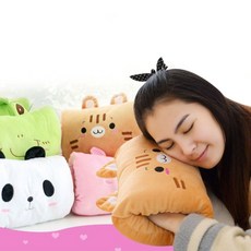 캐릭터낮잠베개 손목쿠션팔베개 귀여운학교책상쿠션, 브라운타이거