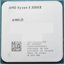 컴퓨터부품 컴퓨터 구성 요소 AMD Ryzen 5 3500X R5 3.6GHz 6코어 6스레드 CPU 프로세서 7NM 65W L332M 100-000000158 Socket AM4 - 라이젠3500x