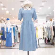 에이비에프지 스퀘어넥 코튼 원피스 AFXH2O49