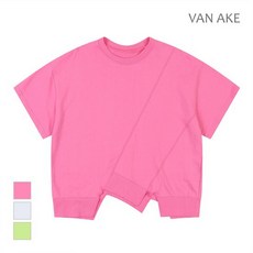 반에이크 반에이크 밑단 언발 반팔티셔츠_VB26TSQ348Z