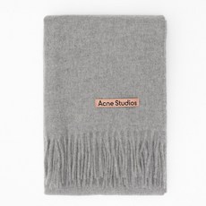 (당일) 22SS 아크네 스튜디오 네로우 라이트 그레이 멜란지 울 머플러 CA0086 LIGHT GREY MELANGE
