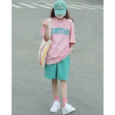 슈비코 뉴진스 옷 츄리닝 QWER 안유진 민지 패션 티셔츠 바지 사복 해린 카리나 닝닝 하니 윈터 트레이닝복 버블검 장원영 잠옷
