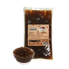 곤약펄 브라운 펄 1kg 타피오카 흑당 버블티 밀크티 음료 토핑, 1개, 1000g
