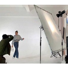 대형 조명 확산판 전신반사판 촬영용 라이트 장비, 1개, 1.8x1.9m + 스테인레스 브라켓