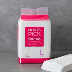 MOLLY'S 몰리스픽 반려견 패드 L 45매, 1개 - 몰리스패드