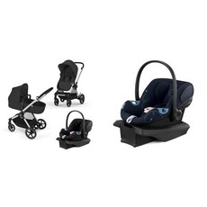 Cybex EOS 5-in-1 여행 시스템 유모차 + Aton G 유아용 카시트 선형 측면 충격 보호 기능이 있는 경량 휴대용 유아용 시트