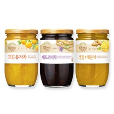 복음자리 유자차480g+배도라지차470g+생강레몬차500g