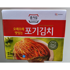 종가집 오래오래 맛있는 포기김치 (아이스박스포장 아이스팩무료), 3kg, 1개