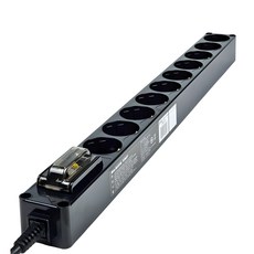 현대일렉트릭 고출력 멀티탭 10구 검정 고용량 누전차단기 PVC, 1개, 2.5m, 블랙 1개, 2.5m, 블랙
