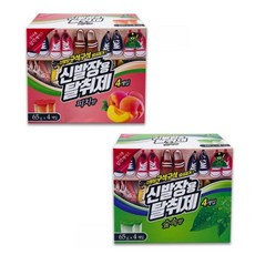 산도깨비 신발장용 탈취제 65gX4개입 (피치향 숲속향), 65g, 1개