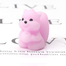 스트레스볼 귀여운 동물 감압 장난감 스트레스 해소 끈끈한 스퀴즈 완화 휴식 재미있는 선물, [08] Pink-squirrel