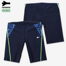 RENOMA SWIM & ZIM. 남 아동 모자이크스티치실내4부 사각수영복BS20806. 실내 사각수영복