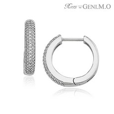 18k화이트골드귀걸이