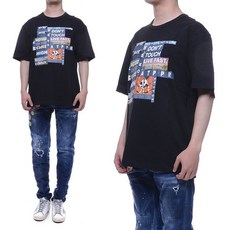 무스너클 20SS 남성 패치워크 반팔티 M10MT707_292_20S M10MT707_292_20S