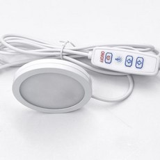 RGB조명 경관조명 스포트라이트조명 초박형 USB 밝기 조절 스포트라이트 표면 장착 미니 LED 원형 조명 간단한 천장 전시 캐비닛 램프 8mm 5V 3W, [01] WHITE, [01] 3W, [01] White Housing