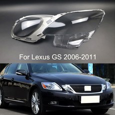 자동차 헤드라이트 투명 렌즈 커버 렉서스 GS300 GS430 GS450 2006-2011 램프 클리어 쉘 좌측