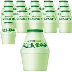 빙그레 메로나맛 우유, 240ml, 17개