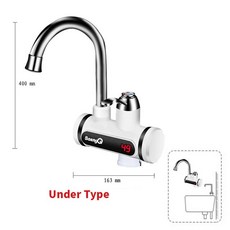 SaengQ 전기 온수기 탭 인스턴트 온수 수도꼭지 히터 차가운 난방 수도꼭지 Tankless 순간 온수기, 04 slt102 long_04 러시아_01 EU