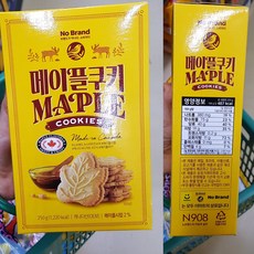 노브랜드 신상과자 메이플쿠키 250g, 1개