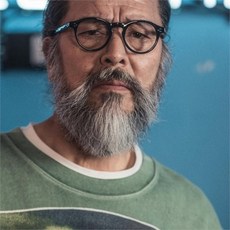 블루엘리펀트 NIRO black 안경 수제 동그란얼굴형 김구 복고풍