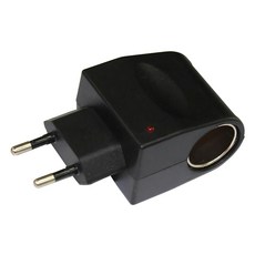 QDY 110V-220V AC to 12V DC 차량용 시가잭 변환기 어댑터, 1개