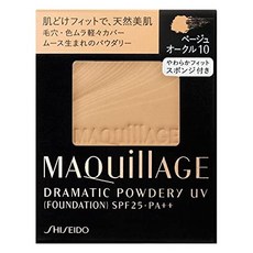 일본직발송 6. 마키아지 (MAQUILLAGE) 2개 세트 마키아쥬 드라마틱 파우더리 베이지 오클 10 레필 9G×2, One Size, One Color