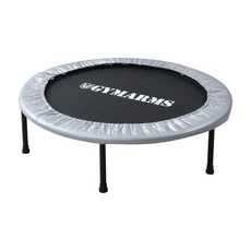 야마요시 트램폴린 102cm 안전 고무 밴드식 접이식 아이 어른 소음 가정용 대형 실버 OTP-100