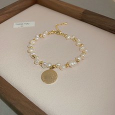 담수진주이니셜목걸이