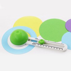 다기능 원형 커터 회전 종이 나이프 핸드 툴 휴대용 미술 공예 스크랩북 라운드 미니 DIY 카드 만들기, 1개