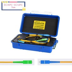 Orientek 맞춤형 광섬유 커넥터 OTDR 테스트 연장 코드 런치 케이블 데드 존 제거기 1km, 04 SCUPC-SCAPC, 02 SCUPC-SCAPC
