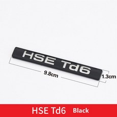 자동차 배지 데칼 ABS 자동 후면 트렁크 엠블럼 랜드로버용 랜드로버 디스커버리 5 HSE Si6 SDV6 SCV6 Td6 SDV8 용 럭셔리 스포츠 스티커 장식, [01] HSE Td6, 1개