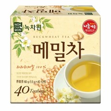 [녹차원] 메밀차 40티백(메밀100%), 1개