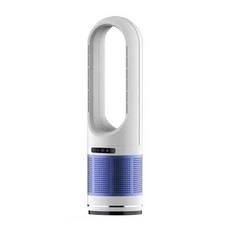  고진 냉온풍기 공기청정기 날개없는선풍기 가정용 사무실, 화이트 블루 