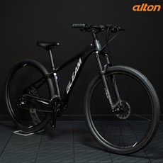 2022 알톤 글림 M27 유압식 MTB 자전거 27단 29인치, 매트블랙 - 17, 98프로조립-택배배송