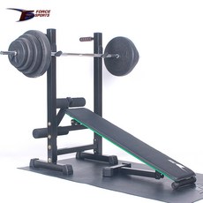 포스스포츠 (국산)포스멀티벤치프레스 블랙원판20~70kg세트
