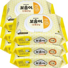 보솜이 13무 안심 물티슈 캡형 60매 x 6개
