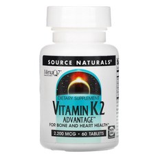 소스네츄럴스 비타민K2 어드밴티지 2200mcg 60정, 5개