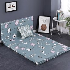 토퍼매트리스 접이식 침대매트 일식 다다미 매트 잠자는, C07-100cmx200cm/10cm두께
