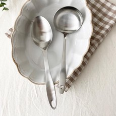[안젤라스] 무광 스텐 미니국자 전골국자 or 서빙스푼 (퀄리티 좋아요), 국자 1P, 1개