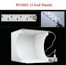 PULUZ 20CM 접이식 라이트 박스 탁상 촬영 소프트 박스 미니 사진 스튜디오 라이트 소프트 박스 제품 사진, 01 PU5021(1 Led Panel)
