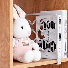 책장 선반 고정분리대 북엔드 칸분리 정리도구 칸막이, 그레이
