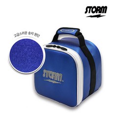 STORM 스톰 1볼백 스페어 키트백 시그니쳐 (블루+화이트) 볼링가방 원볼백 원백 볼링용품, 스톰 1볼 키트백 시그니쳐 (블루/화이트)