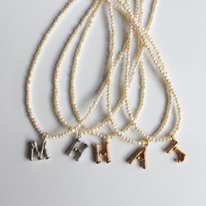 담수진주이니셜목걸이