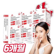 홈쇼핑 덴마크유산균4종 크리스찬한센 모유유래유산균 L프롤린 프로바이오틱스, 6개, 30회분