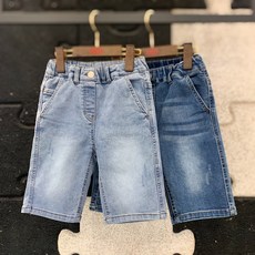 인디고뱅크키즈 부평점 [21신상] 부드러운 데님 소재와 슬림핏으로 군더더기 없이 딱 예쁘게 떨어지는 5부 청바지