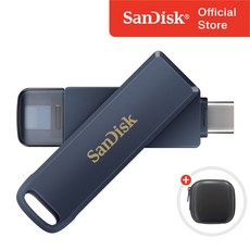 샌디스크 아이폰 아이패드 USB 메모리 Phone Drive 8핀 & C타입 OTG 대용량 메모리 / 메모리 케이스, 1개, 256GB