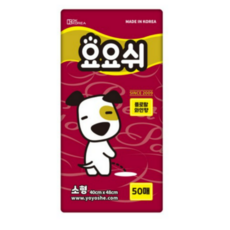 요요쉬 배변패드 소형 와인 50매 x 3개